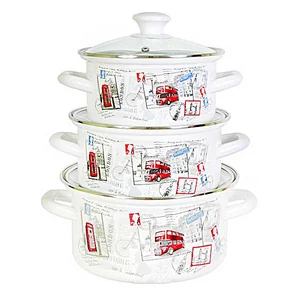 КМК Набор кастрюль (6пр.) ВояжЭкстра белый