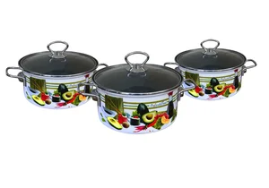 КМК Набор кастрюль (6пр.) Суши-1-Н Элит белый