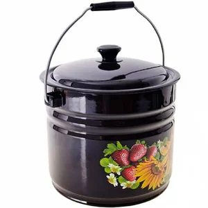 КМК Ведро с крышкой 10л 41304-222/6-У2 коричневое