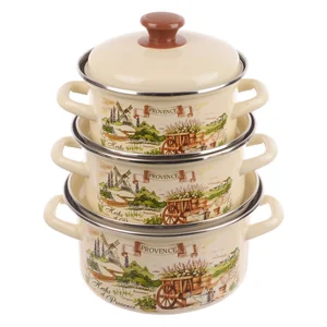 КМК Набор кастрюль (7пр.) Травы Прованса + ЧАЙНИК