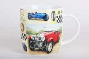 КОРАЛЛ Кружка 350мл. Ретро гонки RBCM