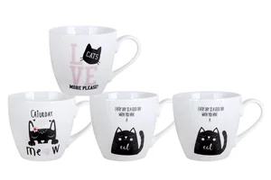 КОРАЛЛ Кружка 410мл. Кошки GJ572 микс