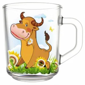 ДЕКОСТЕК Кружка 220мл. Бычки 2007-Д микс