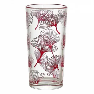 GLASSTAR Набор стаканов  230мл./6пр. Ботаника 1256/91 красный