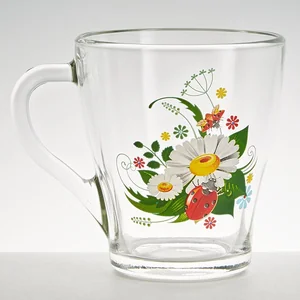 ДЕКОСТЕК Кружка 250мл. РОМАШКА лепковая деколь 1649/126 
