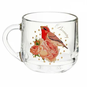 ДЕКОСТЕК Кружка 320 мл с декором Море цветов 20227