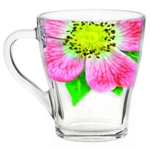 ДЕКОСТЕК Кружка 250 мл Живая природа. Китайская роза 1649-Д