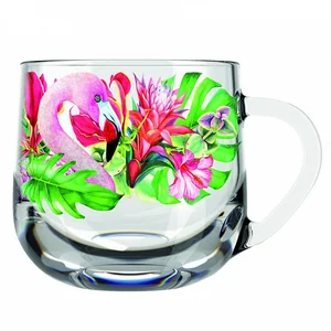 ДЕКОСТЕК Кружка 300 мл Фламинго в тропиках 122-Д