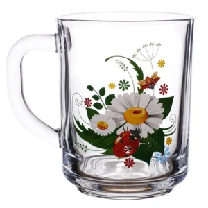 ДЕКОСТЕК Кружка 250 мл РОМАШКА лепковая деколь 55029/126