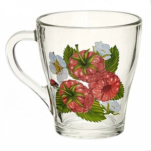 ДЕКОСТЕК Кружка 250 мл МАЛИНА лепковая деколь 1649/132