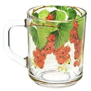 ДЕКОСТЕК Кружка 250мл круговая деколь Красная смородина 4692/504