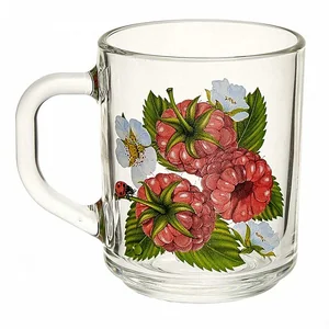 ДЕКОСТЕК Кружка 250 мл МАЛИНА лепковая деколь 55029/132