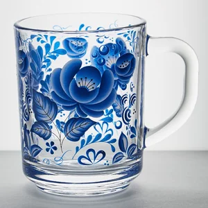 PASABAHCE Кружка 250 мл Паб с круговой деколью Гжель 55029/970