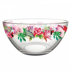 ДЕКОСТЕК Салатник 700мл. Фламинго в тропиках 425/1-Д