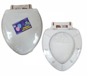 МУЛЬТИ-ПЛАСТ Сиденье для унитаза 960812 белый мрамор