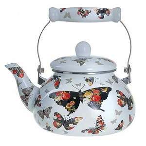 METALLONI Эмалированный чайник 2.5л. Бабочки EM-251X1/69