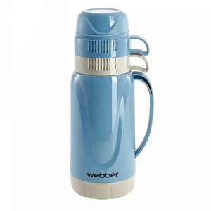 WEBBER Термос 1,0 л 24008/9S синий с серым
