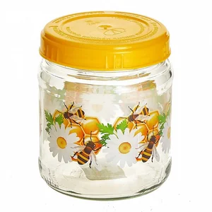 DELTA Банка для хранения 450 мл с крышкой ТВИСТ Медовая 122-13004