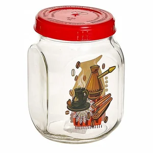 DELTA Банка для хранения 650 мл с крышкой ТВИСТ Кофе 127-13051 