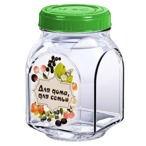 DELTA Банка для хранения 760 мл с крышкой ТВИСТ Ягодный микс 121-13003