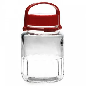 PASABAHCE Банка с пластиковой красной крышкой 3000 мл HARVEST 80005SLB