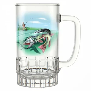 ДЕКОСТЕК Кружка для пива 475мл Рыбалка1040/1-Д