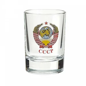 ДЕКОСТЕК Набор стопок для водки 50мл/6шт Герб СССР 1022/Д/9