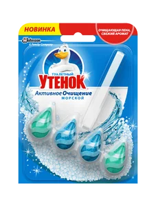ТУАЛЕТНЫЙ УТЕНОК Средство активное очищение для унитаза 38,6г. Морской  5000204028607