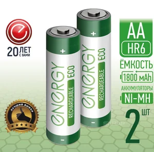 Energy Аккумулятор Eco NIMH-1800-HR6/2B (АА) 104988-SK
