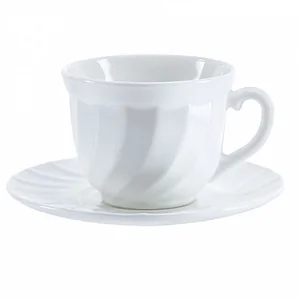 ДФЗ Кружка 190 мл с блюдцем 14 см Белье 0002R/50-SK