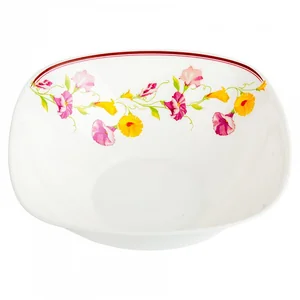 TEROPAL Салатник квадратный 20,5см Полевые цветы 0001D2/22-SK