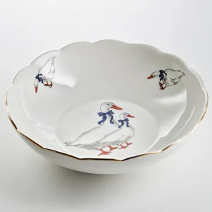 BEATRIX Салатник 20х5,5см Гуси МН092U 