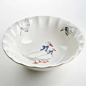 BEATRIX Салатник 23 см Гуси МН091U 