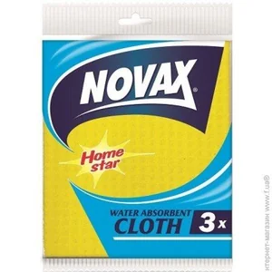 NOVAX Салфетки влаговпитывающие 3шт. HOME STAR 4823058303383 микс