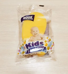 NOVAX Детская банная губка Kids Fantasy 4823058323916 желтый 