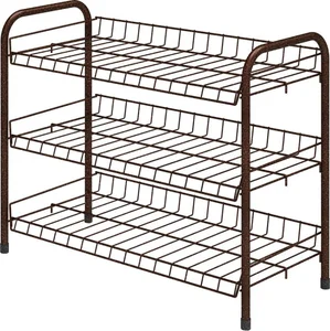 НИКА Этажерка для обуви ЭТ5/А медный антик