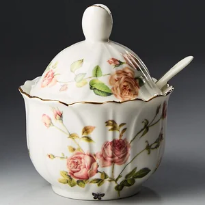 BEATRIX Сахарница с ложкой Розанна МН012E 