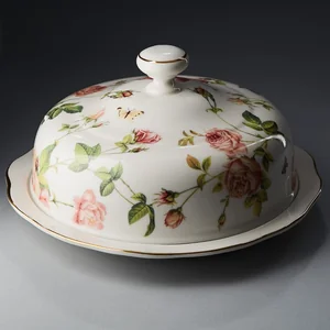 BEATRIX Блюдо для блинов с крышкой 23см Розанна МН012H 