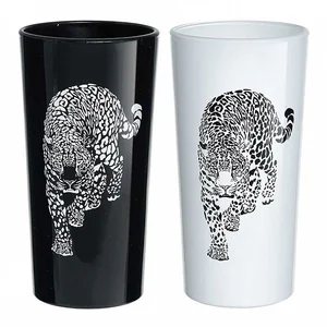 GLASSTAR Набор стаканов 6 шт/230 мл Леопард 1256/DPP черный/белый