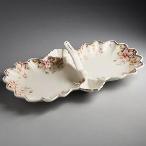 BEATRIX Менажница 2-секционная 26х15см с ручкой Сицилия МН034Z 