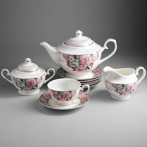 BEATRIX Набор чайный 15 предметов Пудровый шлейф МА025P/15