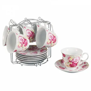 ROSARIO Набор чайный 12 предметов Розовые розы Ф5-021К/12 