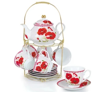 ROSARIO Набор чайный 13 предметов Маки Ф5-018К/13 