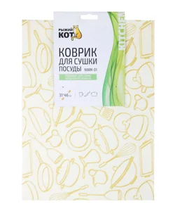 Mallony Коврик для сушки посуды из нетканки NWM-01 Рыжий кот. 003961-SK