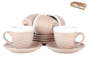КОРАЛЛ Набор чайный 6/12 Кантри HEN1348 бежевый