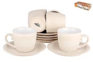 КОРАЛЛ Набор чайный 6/12 Верона HEN1351 крем