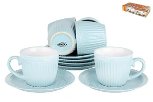 КОРАЛЛ Набор чайный 6/12 пр. Верона HEN1353 лазурь