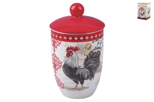 КОРАЛЛ Емкость для сыпучих продуктов 750мл.Гамбургский петух HC560A-N02