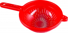 АР-ПЛАСТ Дуршлаг с ручкой d = 23 см 09046 красный