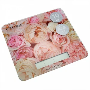 DELTA Весы кухонные Пионы LUX DE-004KE